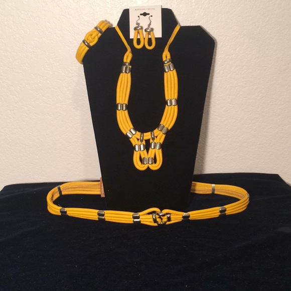 BUY NOW - Mustard Yellow Rope Necklace - Picture 4 of 4